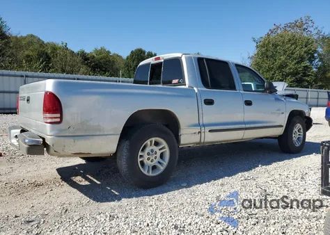 2001 Dodge Dakota Quad из США, поврежденный, VIN 1B7HL2AN71S237686